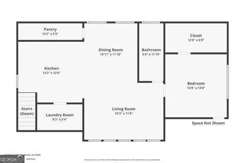 Floorplan - 413 Morgan Mill Rd, Brooks, GA 30205 photo 5 of 6