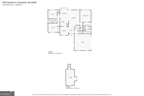 Floorplan - 333 Cascade Ct, Hampton, GA 30228 photo 1 of 2