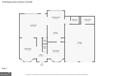 Floorplan - 11782 Registry Blvd, Hampton, GA 30228 photo 1 of 2