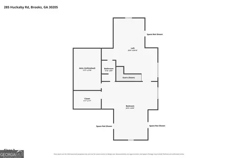 Floorplan - 285 Huckaby Rd, Brooks, GA 30205 photo 2 of 3