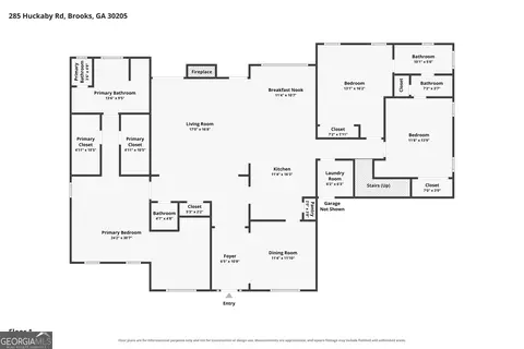 Floorplan - 285 Huckaby Rd, Brooks, GA 30205 photo 1 of 3