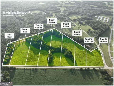 0 Airline School Rd #TRACT 7A, Bowersville, GA 30516