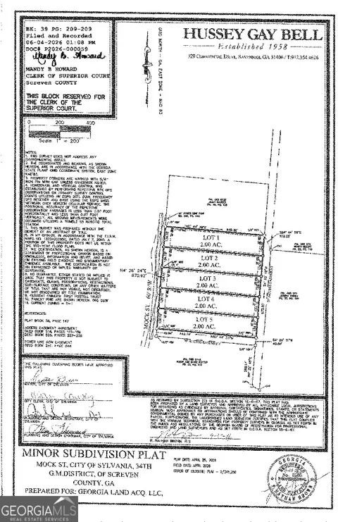 0 Mock St, Sylvania, GA 30467