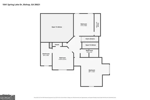 Floorplan - 1041 Spring Lake Dr, Bishop, GA 30621 photo 4 of 4