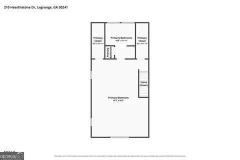 Floorplan - 210 Hearthstone Dr, Lagrange, GA 30241 photo 2 of 4