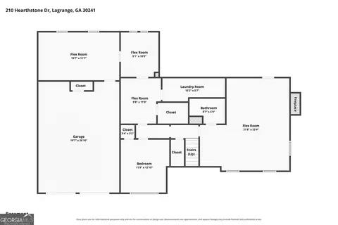 Floorplan - 210 Hearthstone Dr, Lagrange, GA 30241 photo 3 of 4