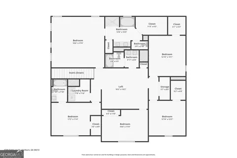Floorplan - 4240 Oakhurst Dr, Fairburn, GA 30213 photo 5 of 6