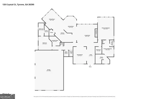 Floorplan - 120 Crystal Ct, Tyrone, GA 30290 photo 1 of 4