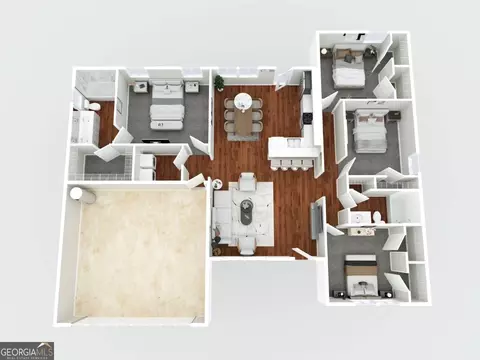 Floorplan - 207 Cornerstone Dr #LOT 57, Statesboro, GA 30458 photo 2 of 6