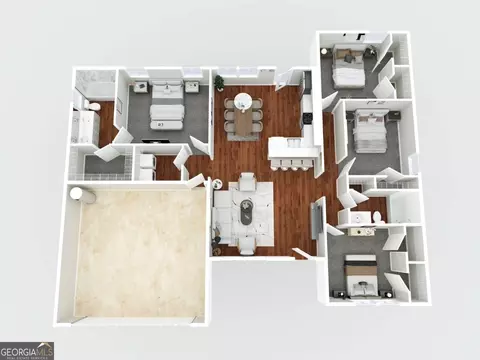 Floorplan - 207 Cornerstone Dr #LOT 57, Statesboro, GA 30458 photo 5 of 6
