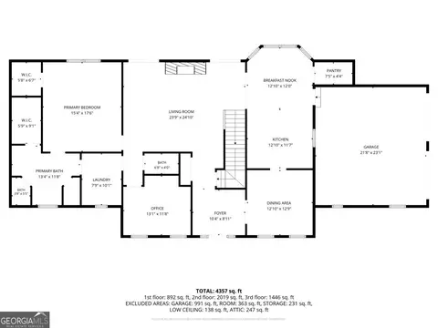 Floorplan - 2221 Brush Creek Dr, Colbert, GA 30628 photo 1 of 3