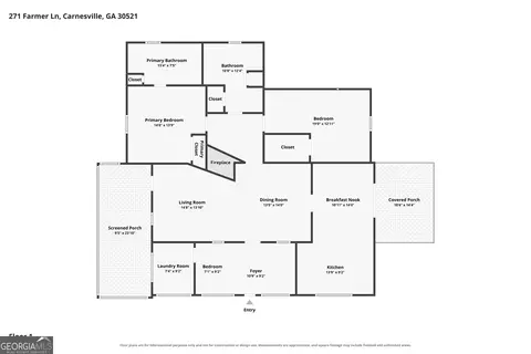 Floorplan - 271 291 Farmer Ln, Carnesville, GA 30521 photo 1 of 2