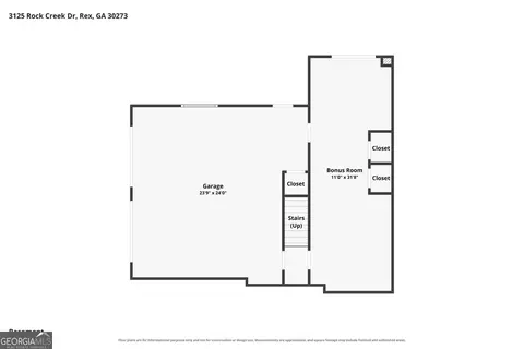 Floorplan - 3125 Rock Creek Dr, Rex, GA 30273 photo 2 of 3