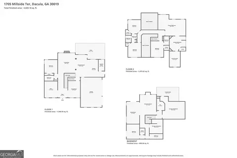 Floorplan - 1705 Millside Ter, Dacula, GA 30019 photo 4 of 4