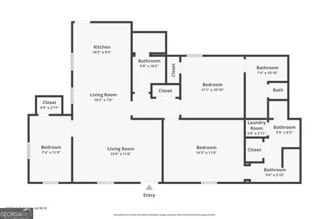 Floorplan - 130 Sharp St, Bremen, GA 30110 photo 1 of 1