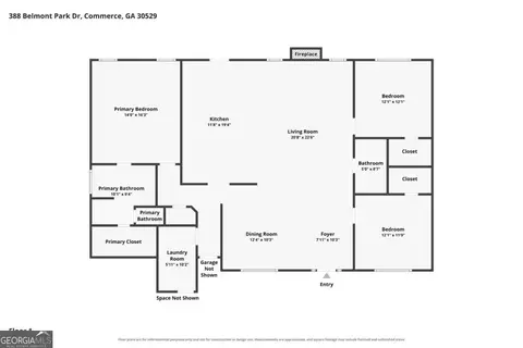 Floorplan - 388 Belmont Park Dr, Commerce, GA 30529 photo 1 of 1