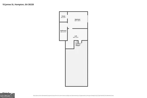 Floorplan - 10 James St #1A, Hampton, GA 30228 photo 2 of 3