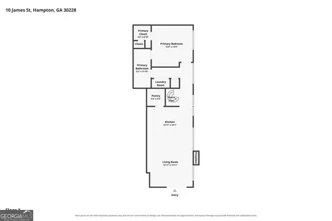 Floorplan - 10 James St #1A, Hampton, GA 30228 photo 1 of 3