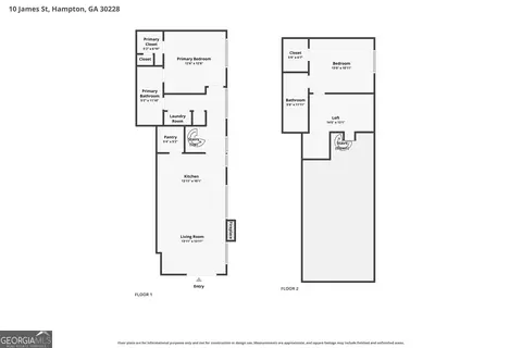 Floorplan - 10 James St #1A, Hampton, GA 30228 photo 3 of 3