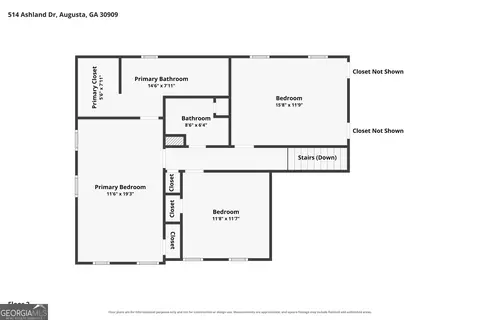 Floorplan - 514 Ashland Dr, Augusta, GA 30909 photo 3 of 4