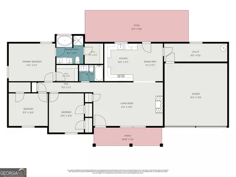 Floorplan - 305 Veal Rd, Covington, GA 30016 photo 1 of 1