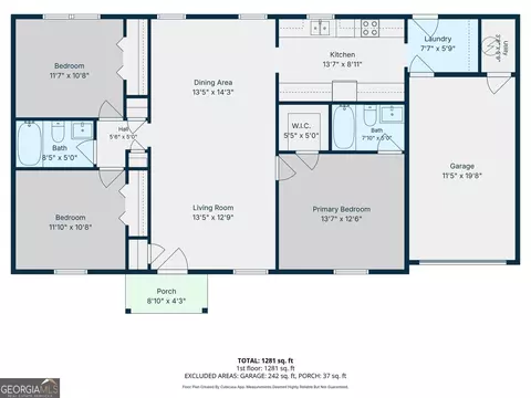 Floorplan - 1220 Claywill Cir, Monroe, GA 30655 photo 1 of 1