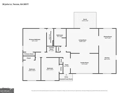 Floorplan - 38 Julia Ln, Toccoa, GA 30577 photo 1 of 1