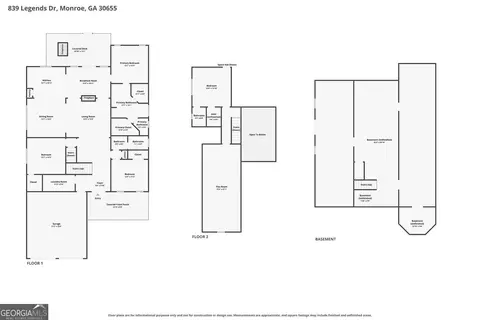 Floorplan - 839 Legends Dr, Monroe, GA 30655 photo 2 of 4