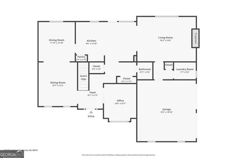 Floorplan - 940 River Cove Dr, Dacula, GA 30019 photo 1 of 3