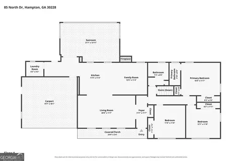 Floorplan - 85 North Dr, Hampton, GA 30228 photo 1 of 2