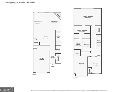 Floorplan - 1735 Snapping Ct, Winder, GA 30680 photo 1 of 1