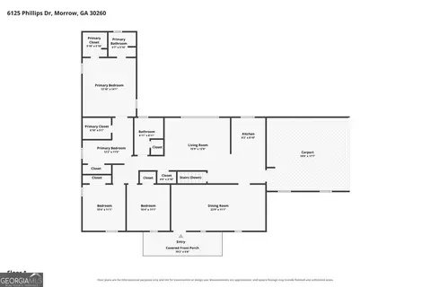 Floorplan - 6125 Phillips Dr, Morrow, GA 30260 photo 1 of 3