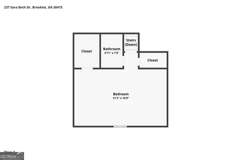 Floorplan - 237 Sara Beth Dr, Brooklet, GA 30415 photo 3 of 3
