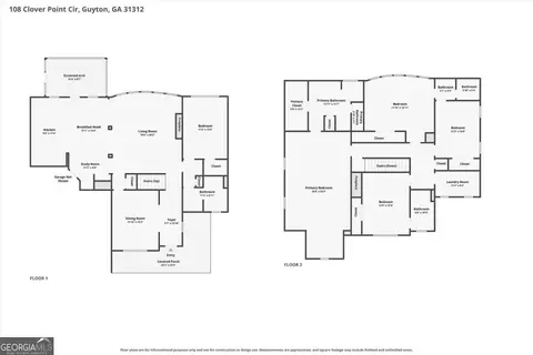 Floorplan - 108 Clover Pointe Cir, Guyton, GA 31312 photo 1 of 1