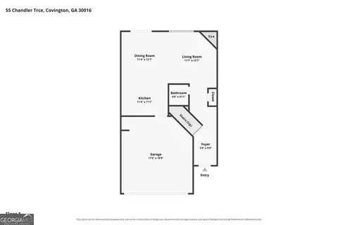 Floorplan - 55 Chandler Trce, Covington, GA 30016 photo 2 of 2