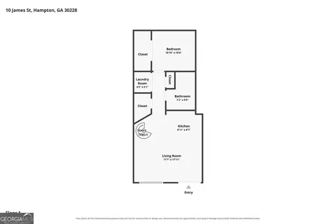 Floorplan - 10 James St #2C, Hampton, GA 30228 photo 2 of 3