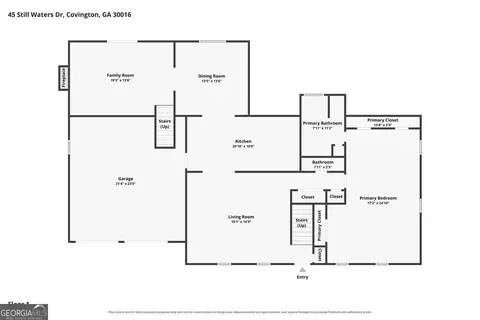 Floorplan - 45 Still Waters Dr, Covington, GA 30016 photo 1 of 2
