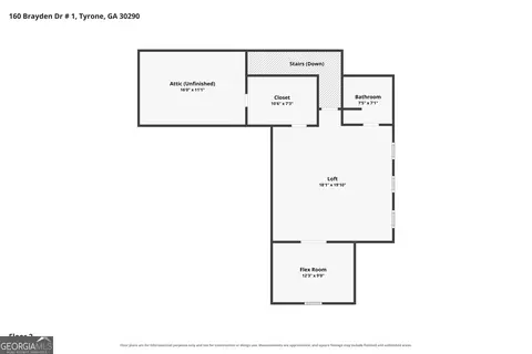 Floorplan - 160 Brayden Dr, Tyrone, GA 30290 photo 2 of 3