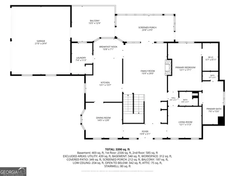 Floorplan - 284 Laurel Place Dr, Cornelia, GA 30531 photo 1 of 4