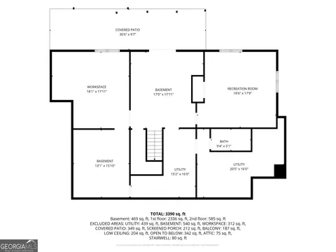 Floorplan - 284 Laurel Place Dr, Cornelia, GA 30531 photo 3 of 4