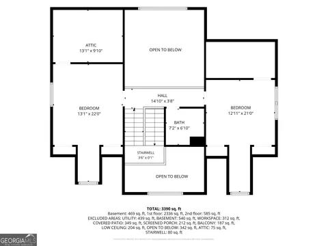 Floorplan - 284 Laurel Place Dr, Cornelia, GA 30531 photo 2 of 4