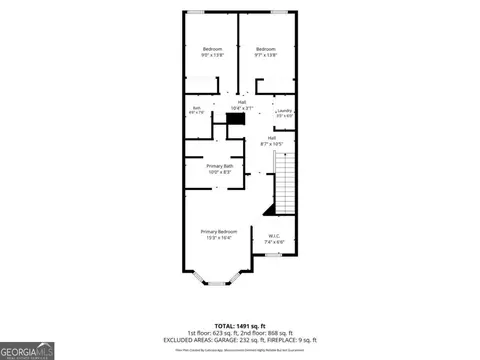 Floorplan - 11487 S Glen St, Hampton, GA 30228 photo 2 of 3