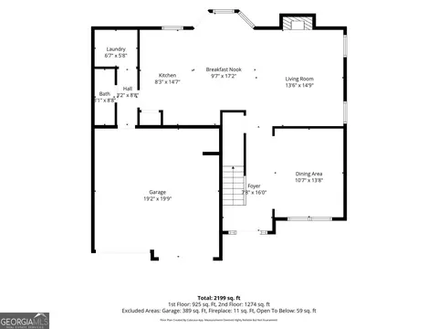 Floorplan - 7538 Bowhead Ct, Fairburn, GA 30213 photo 1 of 3