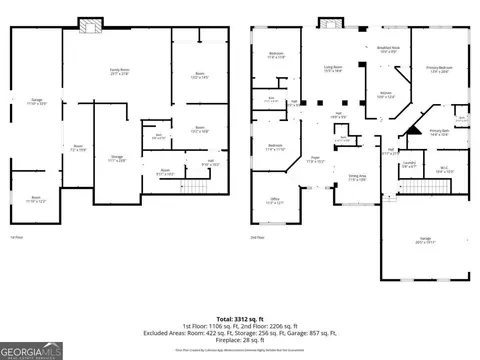 Floorplan - 5010 Rebels Run, Canton, GA 30115 photo 2 of 3