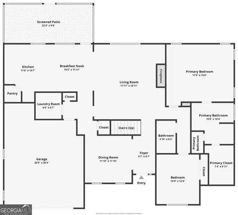 Floorplan - 308 Burnhill Ave, Evans, GA 30809 photo 1 of 3