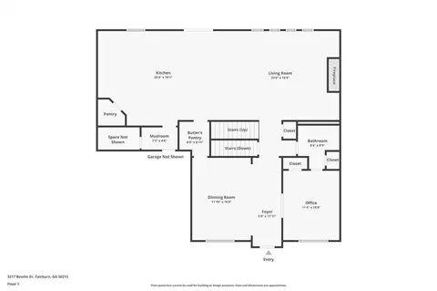 Floorplan - 3217 Bowlin Dr, Fairburn, GA 30213 photo 3 of 3