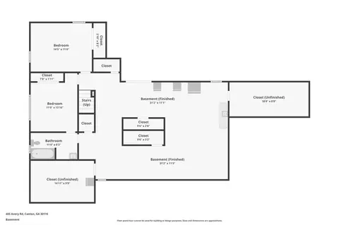 Floorplan - 405 Avery Rd, Canton, GA 30115 photo 3 of 4