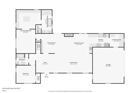 Floorplan - 405 Avery Rd, Canton, GA 30115 photo 2 of 4