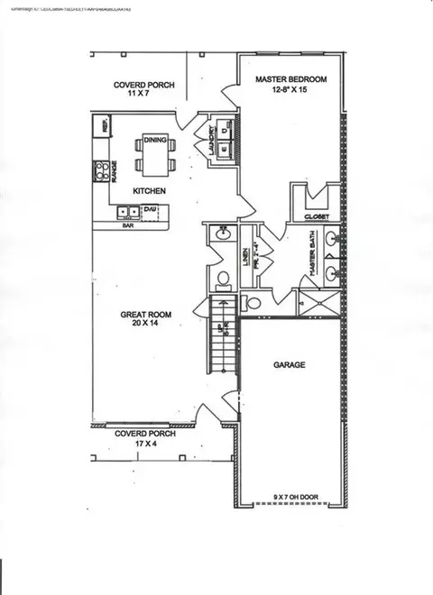 Floorplan - 126 Crest Pointe, Bremen, GA 30110 photo 1 of 2