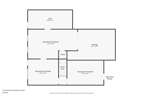 Floorplan - 3123 Jonesboro Rd, Hampton, GA 30228 photo 3 of 5